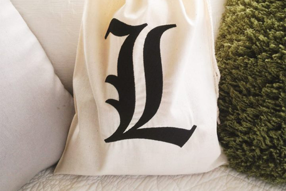 Blackletter Letter L: A Bold Design for Boutique Apparel