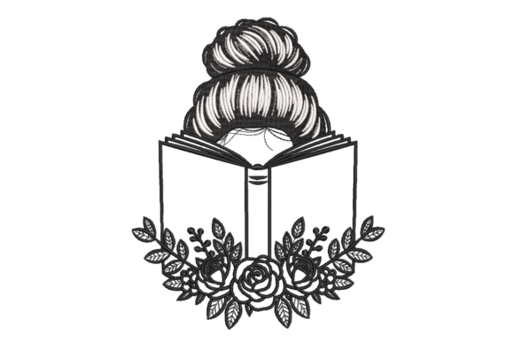 Book Lover Girl – Floral Reading Embroidery Design Review