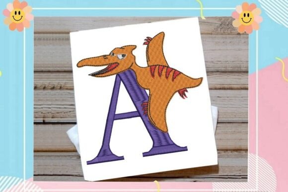 Dinosaur Monogram Alphabet Letter A: A Playful Touch for Personalized Gifts