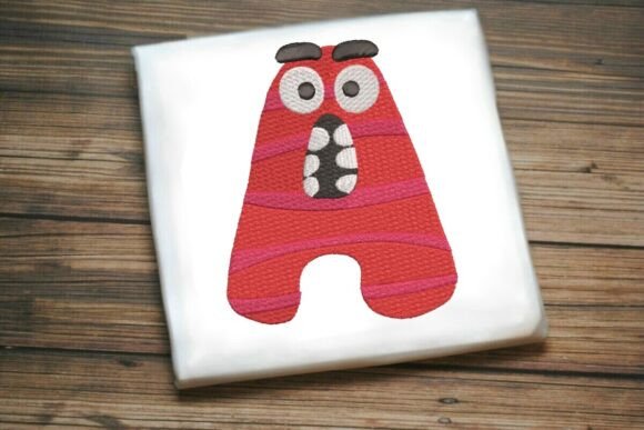 Fun Monster Alphabet Letter A: A Playful Touch for Seasonal Embroidery