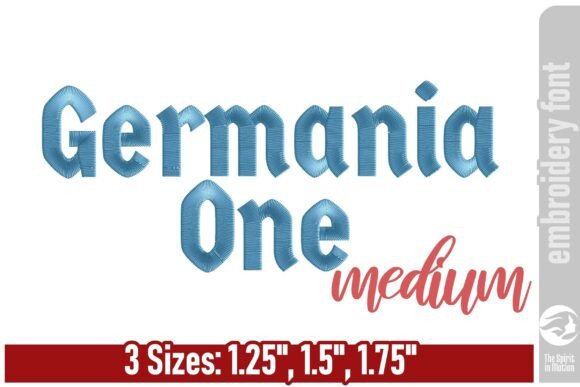 Germania One Embroidery Font – Medium Review: Gothic Style Meets Modern Craft
